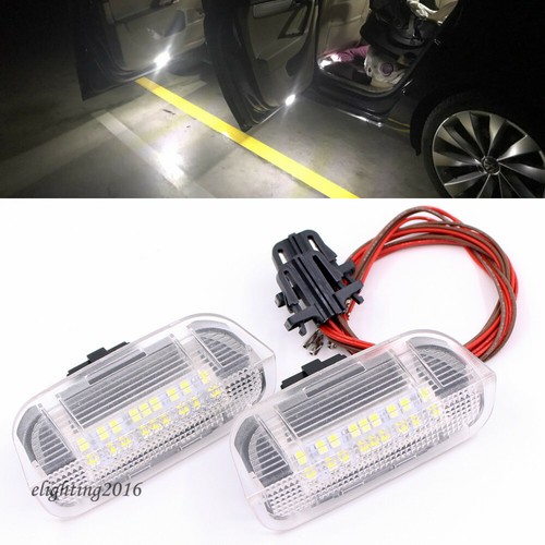 2pcs white led door courtesy - led,
